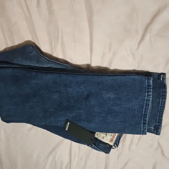 True Religion Blue Relaxed Jeans with Natural Fading
